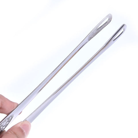 1pcs Stainless Steel Food Tongs Japanese Style Barbecue Clamp Kitchen Serving Tong For Fried Fish Steak Kitchen Accessories