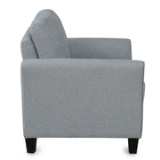 Living Room Furniture Armrest Single Sofa (Gray)