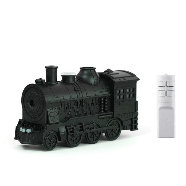 Train Shape Aromatherapy Diffuser Desktop Essential Oils Difusor Smoke Ring Double Spray Ultrasonic Air Humidifier With LED Lamp