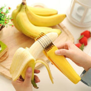 Stainless Steel Banana Cutter Fruit Vegetable Sausage Slicer Salad Sundaes Tools Cooking Tools Kitchen Accessories Gadgets