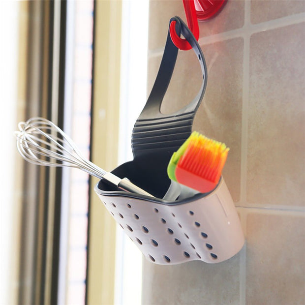 Sink Shelf Soap Sponge Drain Rack Bathroom Holder Kitchen Storage Suction Cup Kitchen Organizer Sink kitchen Accessories