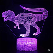 3D LED Night Light Lamp Dinosaur Series