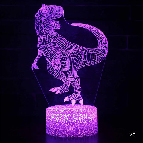 3D LED Night Light Lamp Dinosaur Series